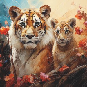 LC011-Lioness and Cub